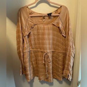 Torrid size 2 light pink long sleeve shirt